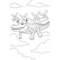 Бомбардиро Крокодило в облаках