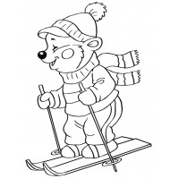 Медвежонок-лыжник