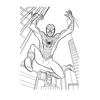 Человек паук в прыжке