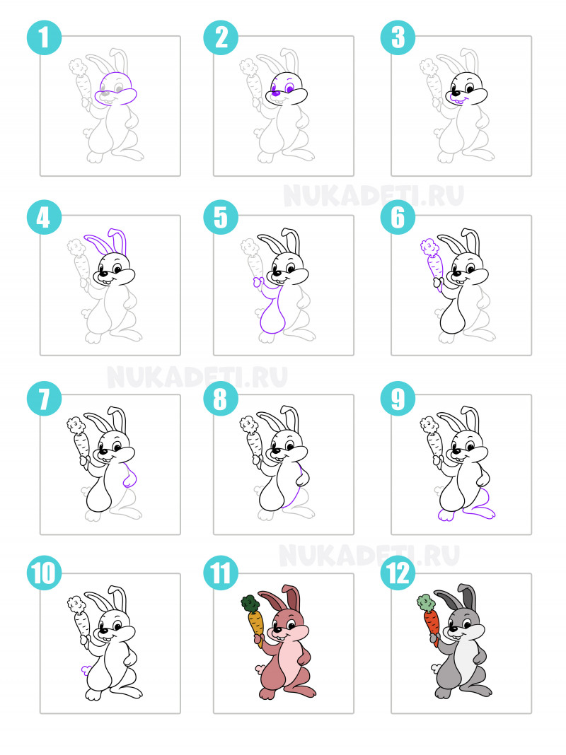 How to Draw Bunny Easy