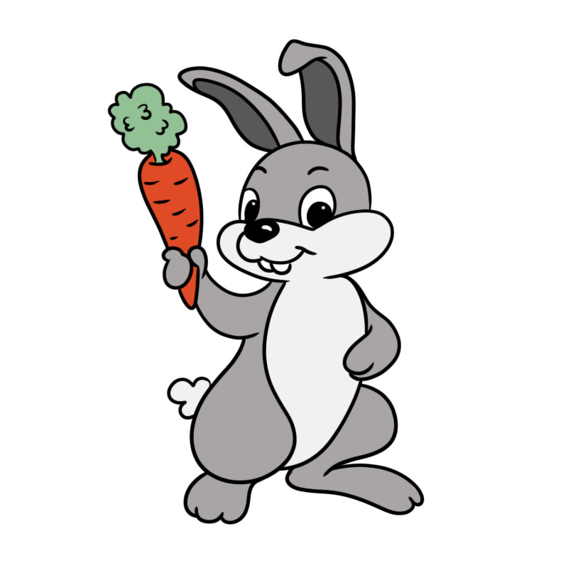 Как нарисовать кролика карандашом поэтапно для начинающих