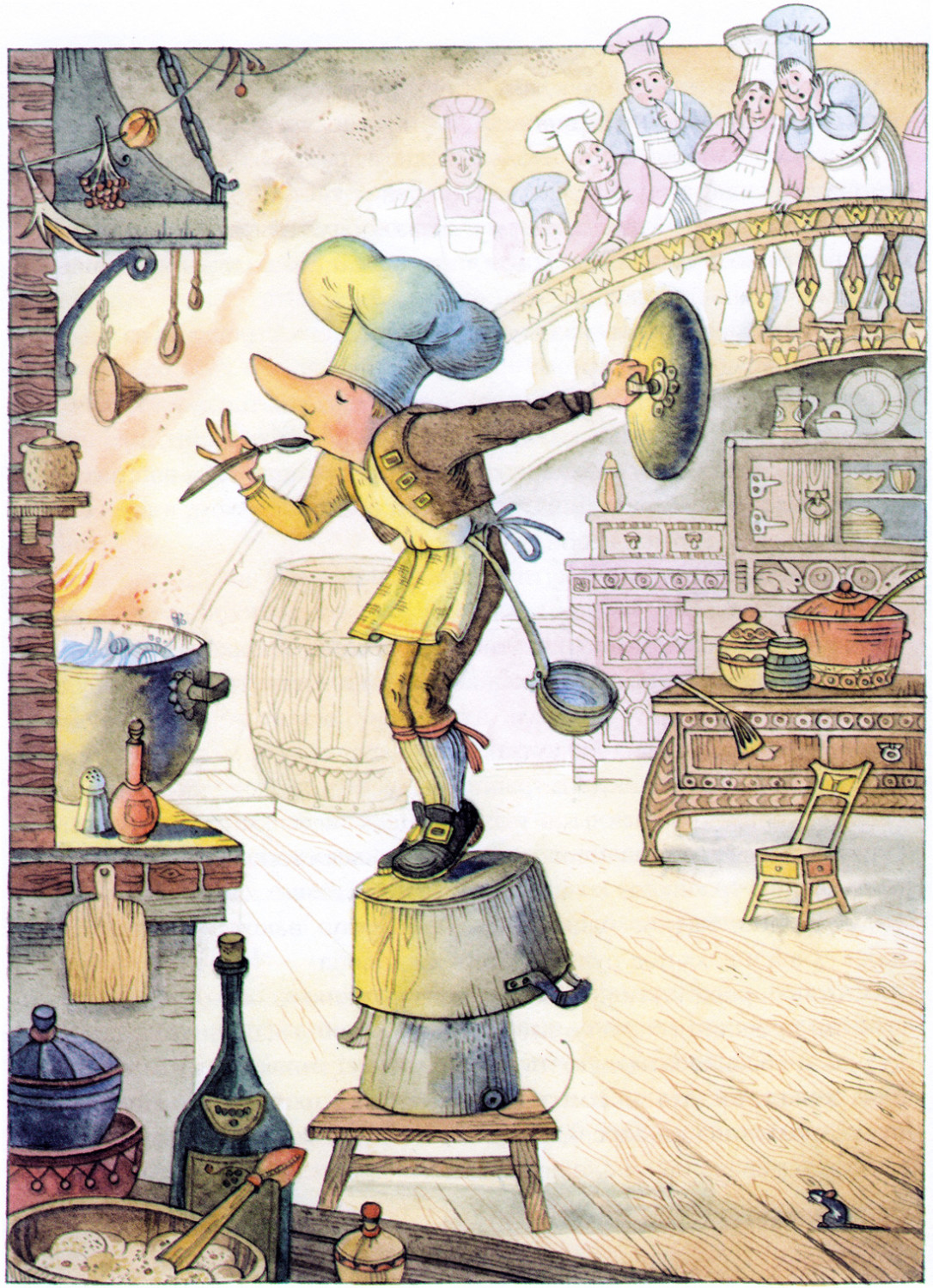 Мальчик у плиты