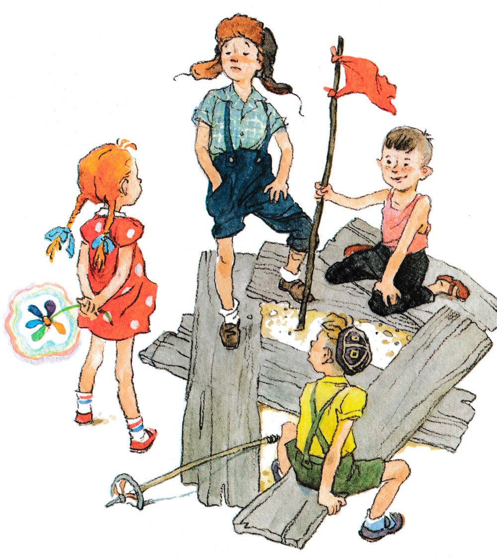 Женя играет с мальчиками