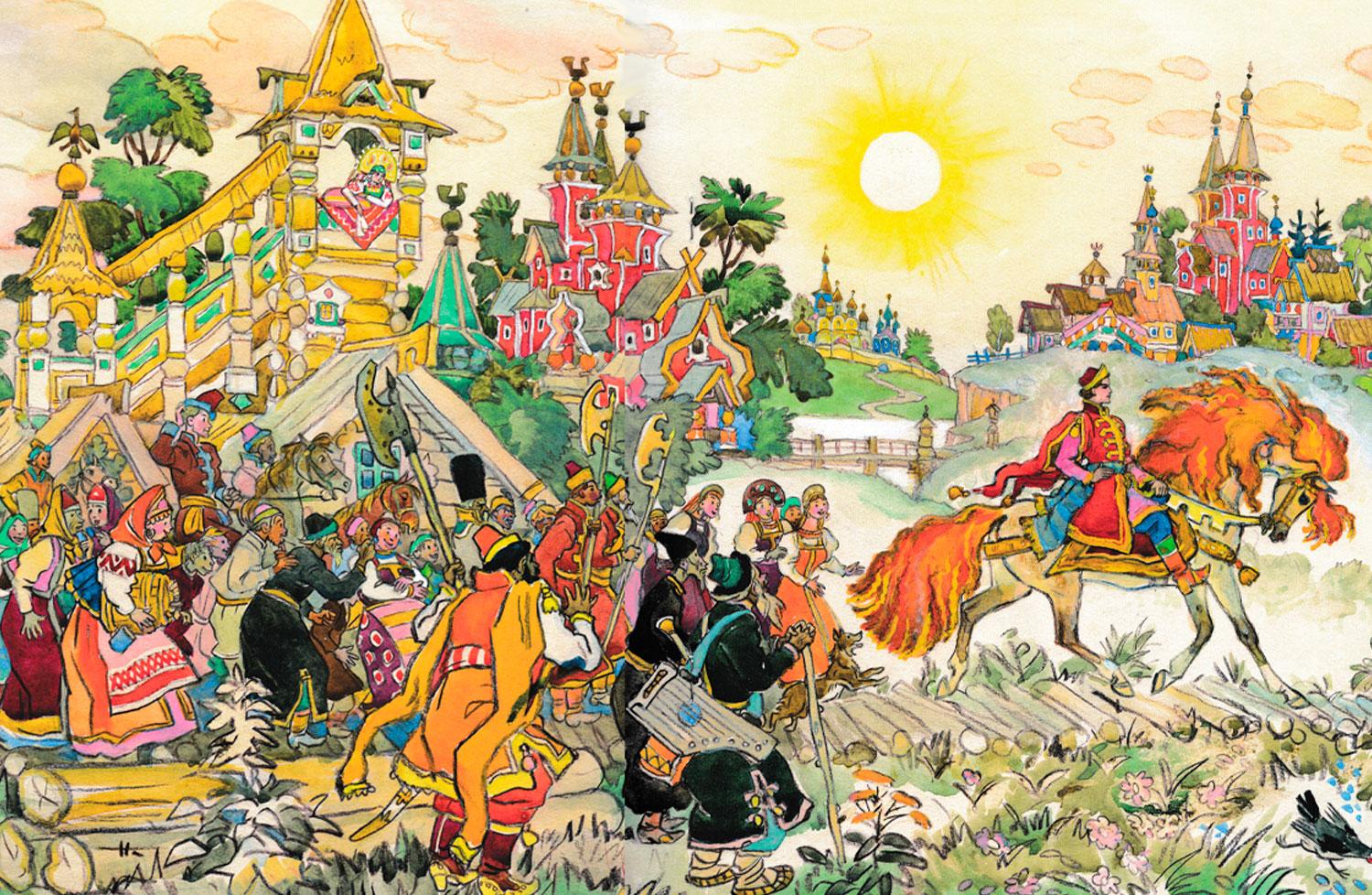 Иванушка на Сивке-бурке