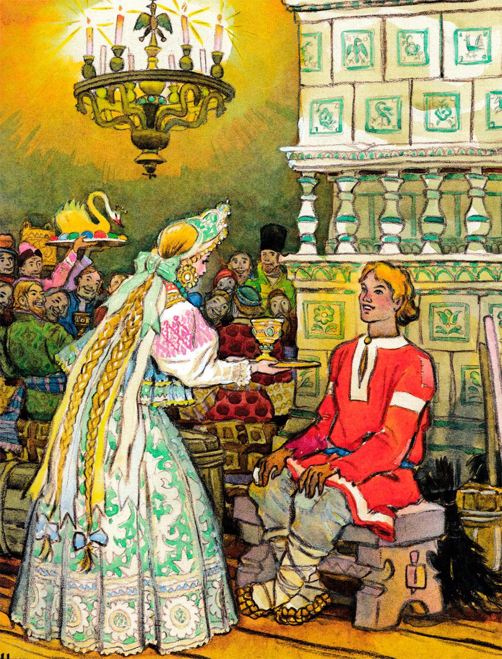 Царевна и Иванушка на пиру