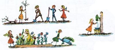 Выдергивают сорняки