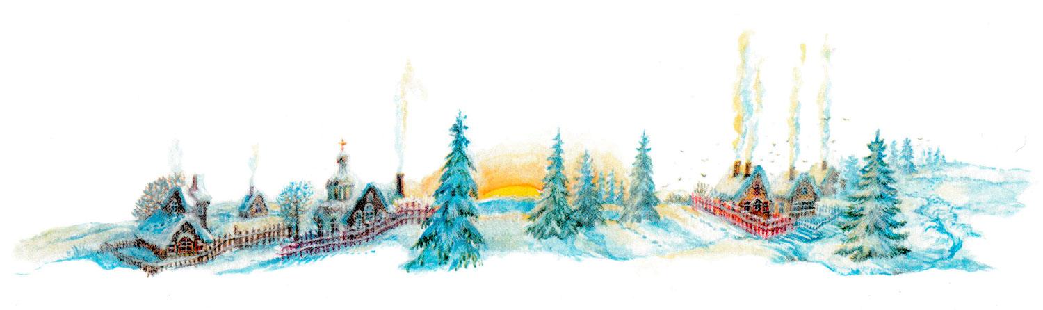 Январь пейзаж