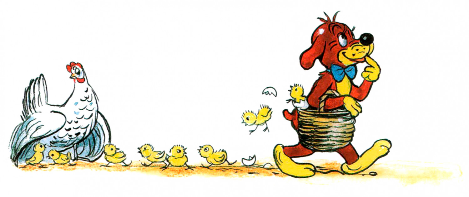 Цыплята убегают