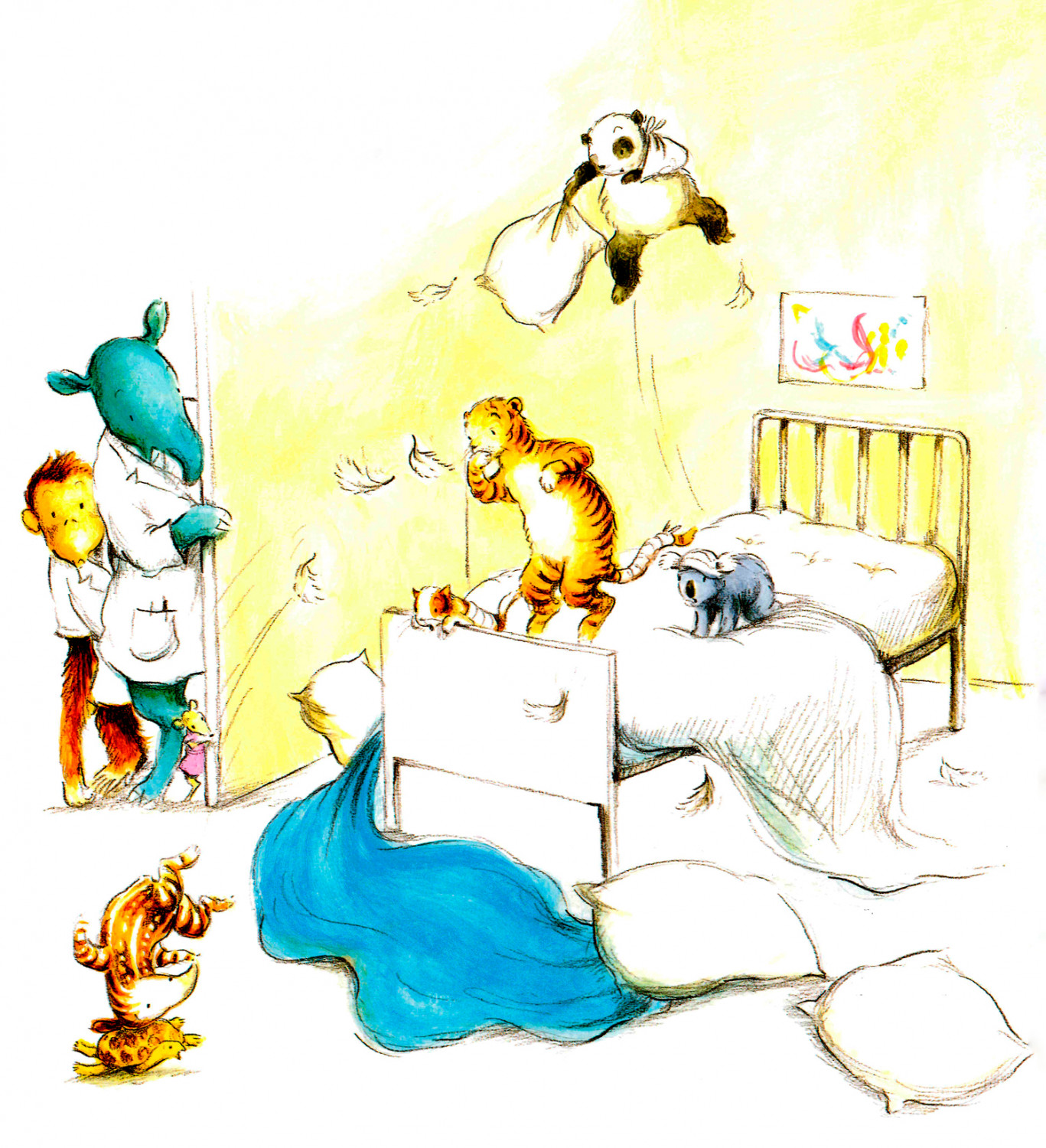 Терри упал с кровати