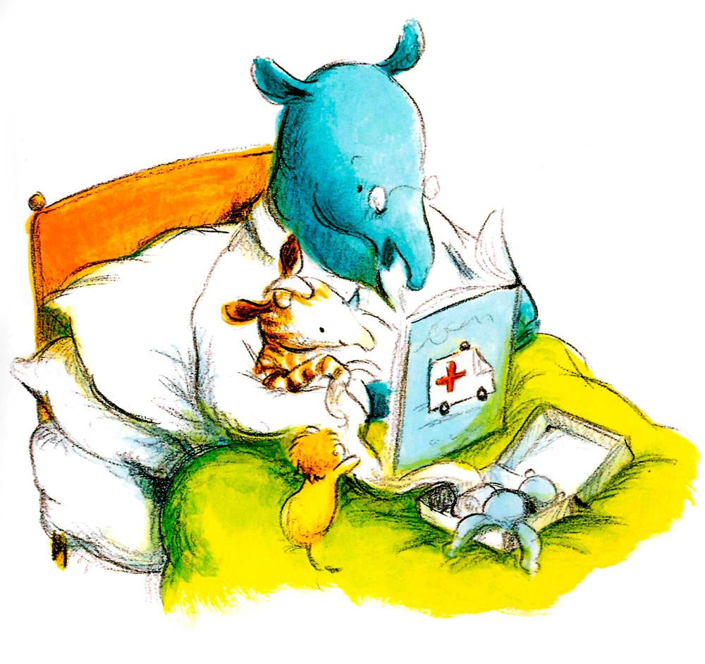 Мама читает книжку Терри