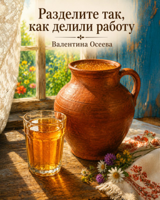 Разделите так, как делили работу...