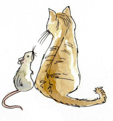 Дружба кошки и мышки