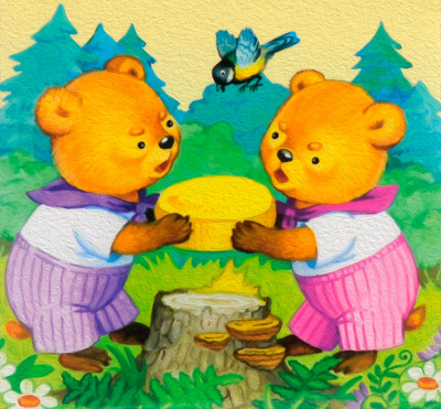 Два жадных медвежонка