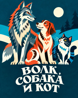 Волк, собака и кот