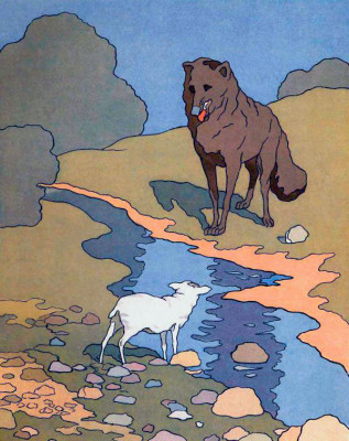 Толстой Волк и Ягненок